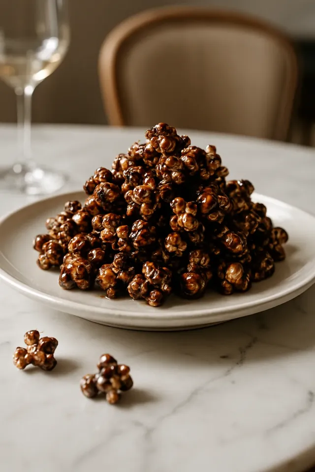Pop-corn au chocolat noir