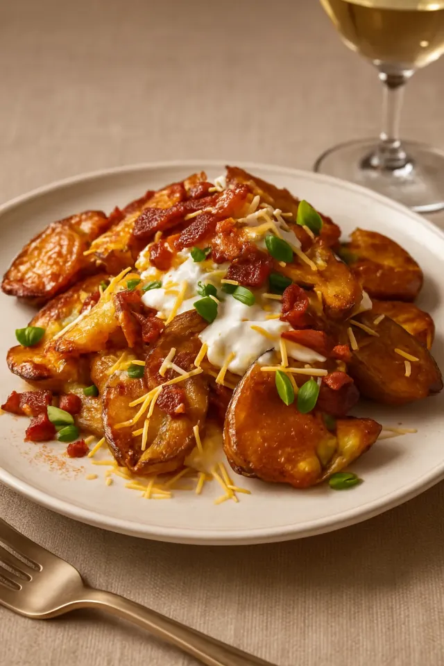 Loaded Smashed Potato Salad