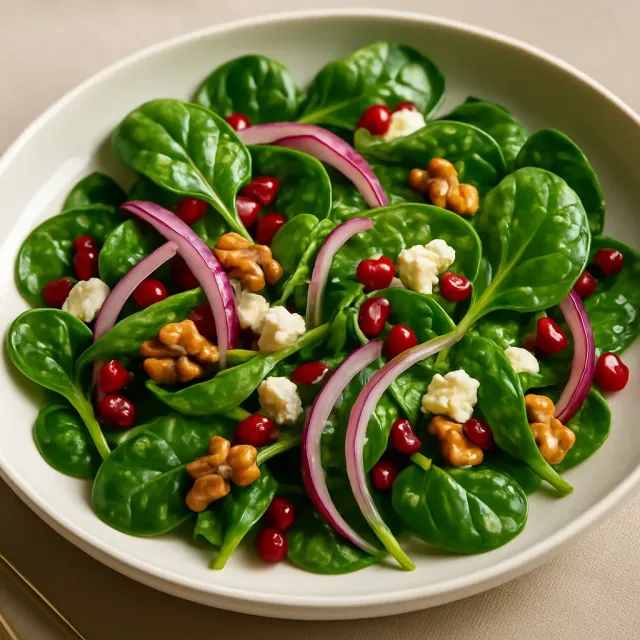 Spinat-Granatapfel-Salat