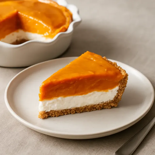 Torta de Abóbora de Duas Camadas