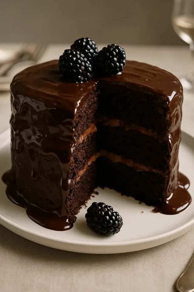 Glacê de Chocolate e Framboesa