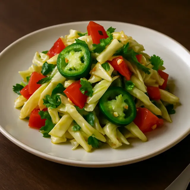 Salad Kubis, Tomat, dan Bawang