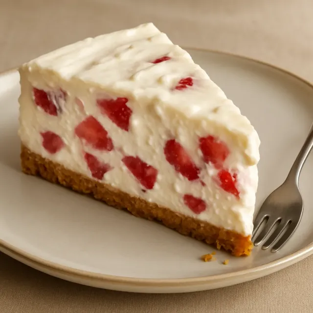 Gefrorene Erdbeertorte