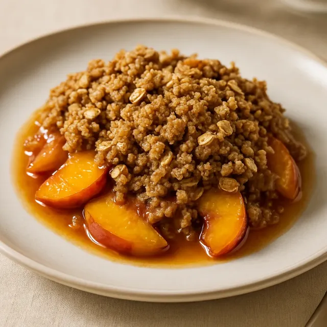 Quick Peach Cobbler