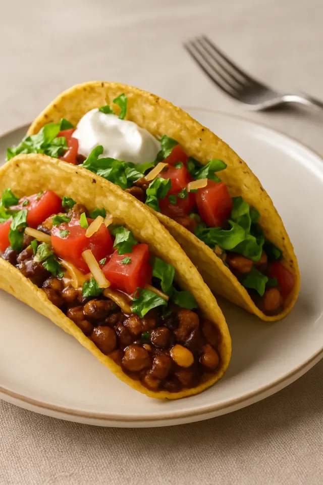 Lezzetli Mercimekli Tacos
