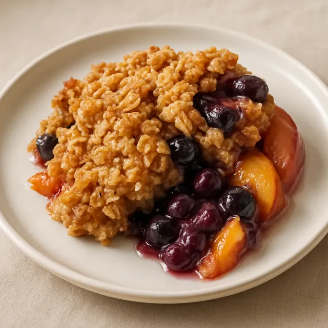 Blueberry Peach Crisp