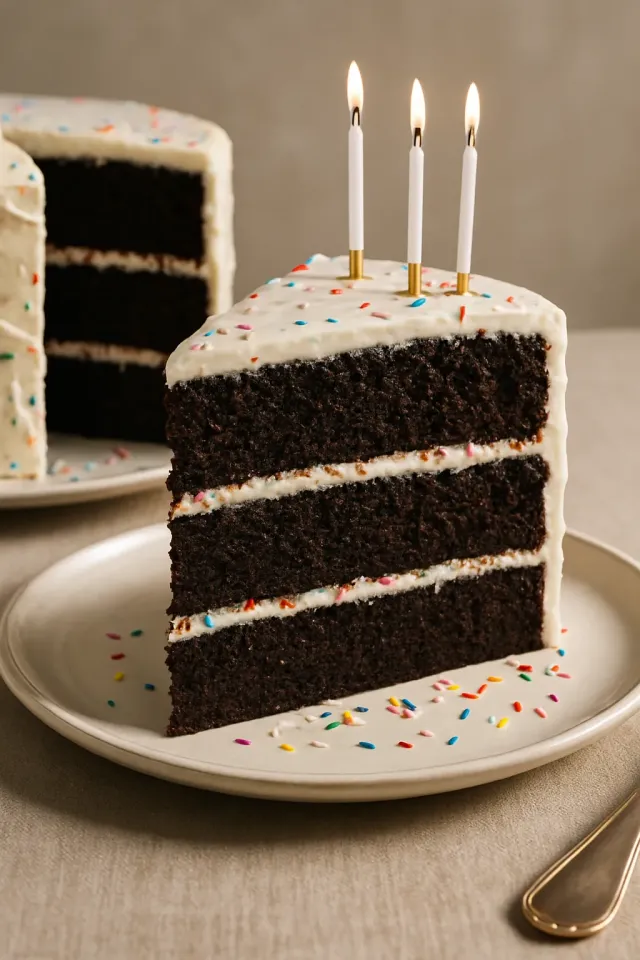 Chocolate Funfetti Cake