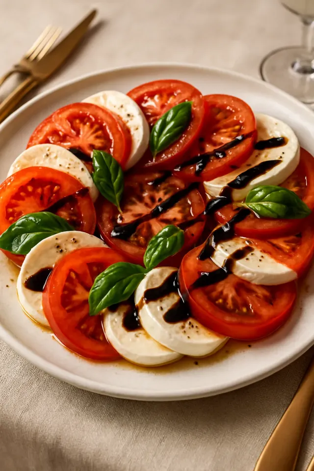 Caprese-Salat mit Balsamico-Reduktion