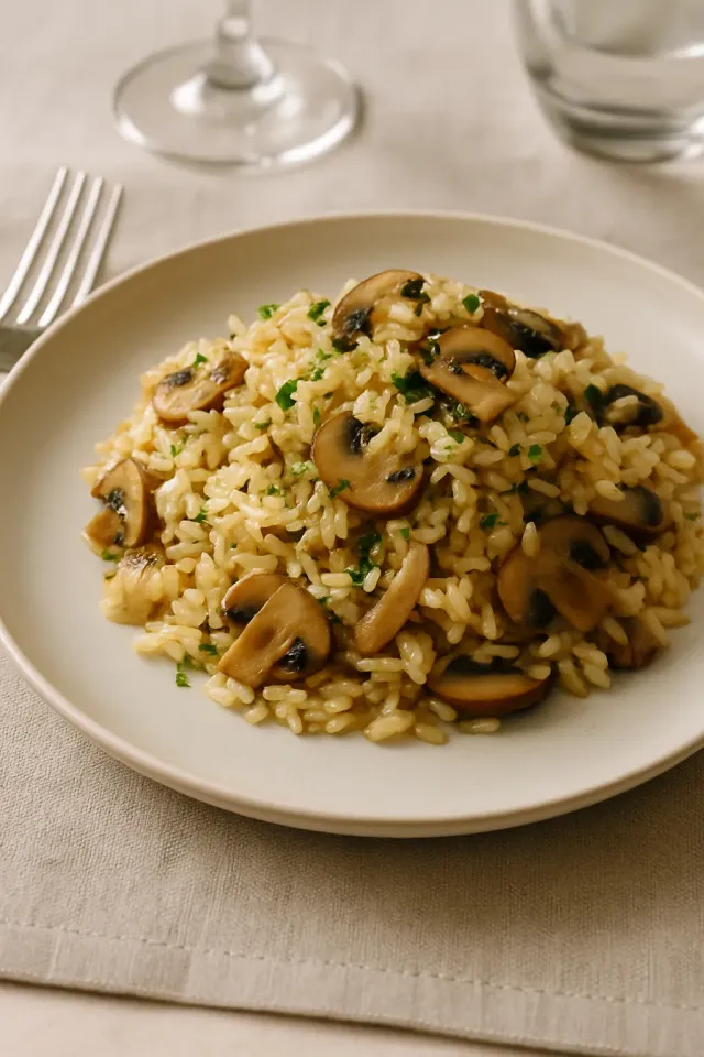 Pilaf de Champiñones y Arroz