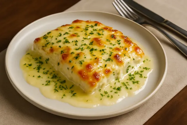 Chicken Manicotti Alfredo