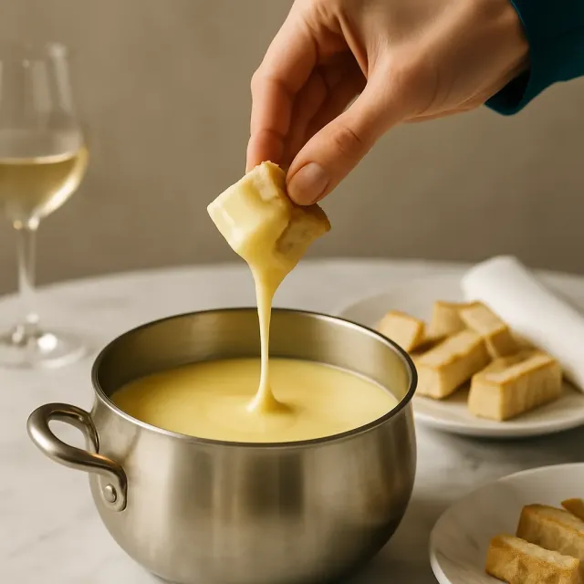 Fondue de Três Queijos