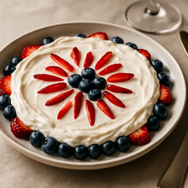 Rote, Weiße und Blaubeer-Shortcake