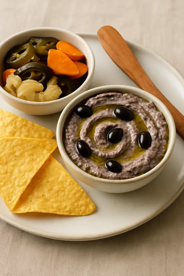 Kolay Siyah Fasulye Hummus