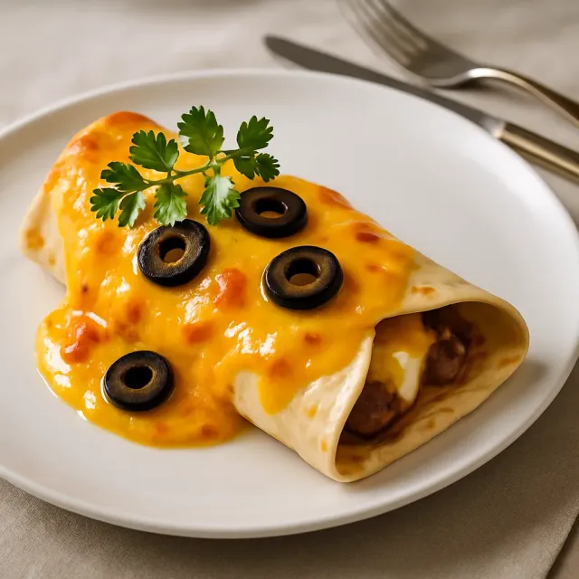 Hafif Peynirli Tavuk Enchiladas