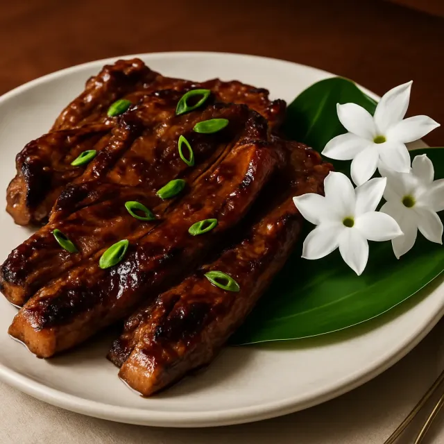 Kalbi (Sườn ngắn BBQ kiểu Hàn Quốc)