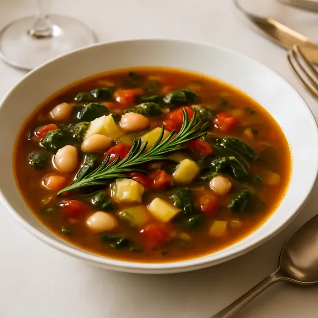 Herzhafter Minestrone-Eintopf