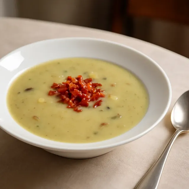 Spargel-Champignon-Cremesuppe
