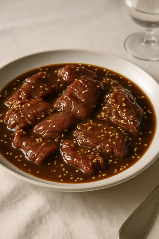 Bœuf séché à la sauce Teriyaki