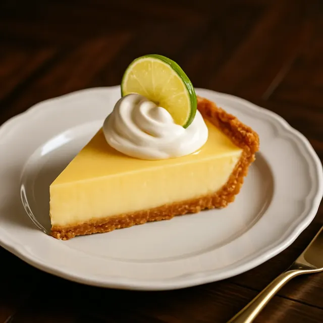 Torta Perfeita de Limão Key com Creme Chantilly de Rum de Coco