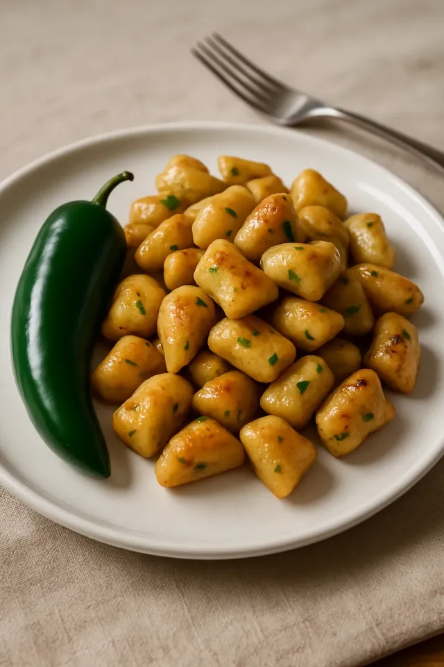 Würzige Kartoffelnudeln (Bataka Sev)