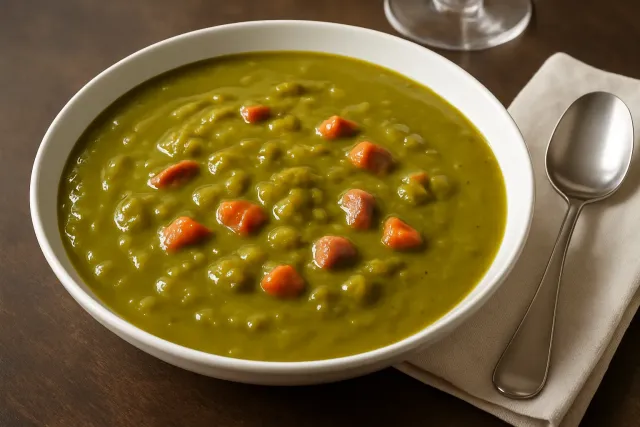 Sopa de Guisantes Partidos y Jamón II
