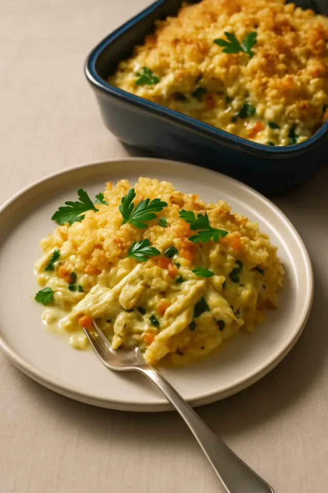 Кассероль из кабачков и курицы