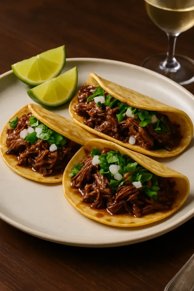 Birria de Res Tacos (Sığır Eti Birria Tacos)