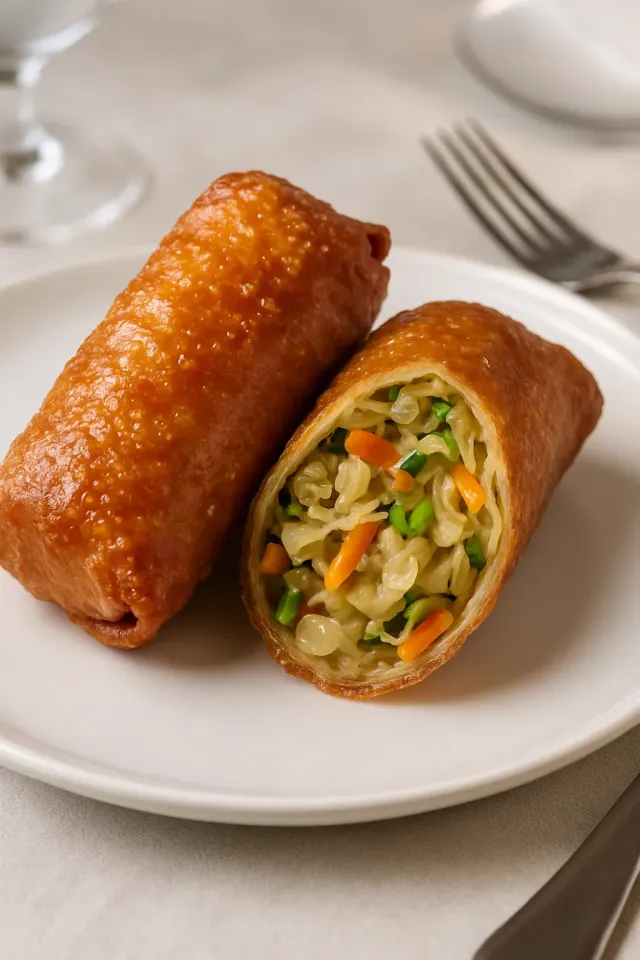 Jerk Chicken Egg Rolls with Mango-Habanero Sauce
