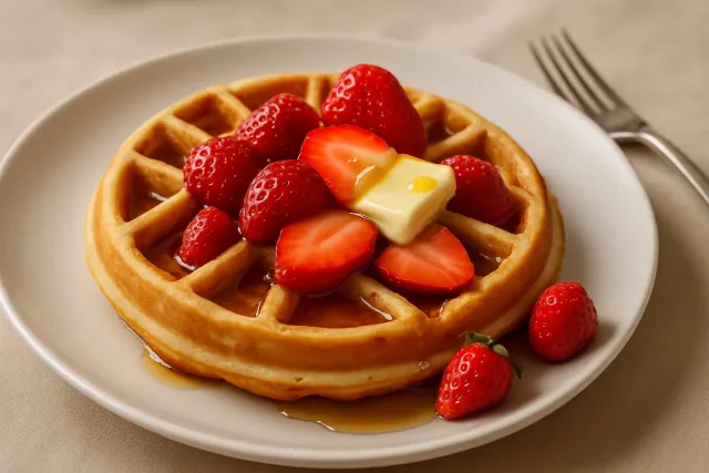 Erdbeerwaffeln