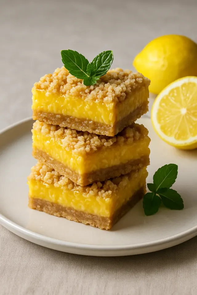 Limon Kıvamı-Haşhaşlı Kırıntı Barları