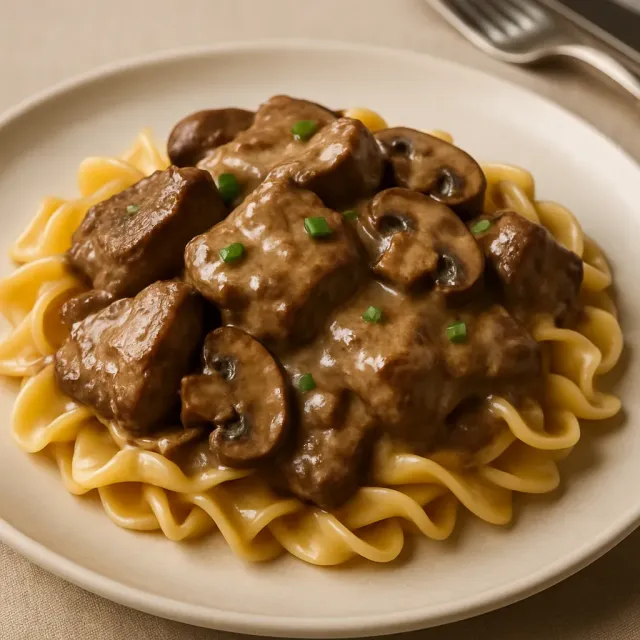 Darias Slow Cooker Rindfleisch Stroganoff