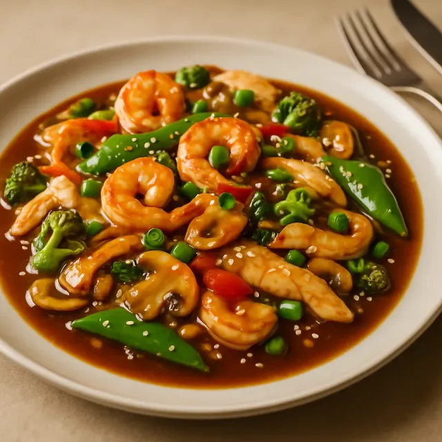 Shrimp and Chicken Stir-Fry