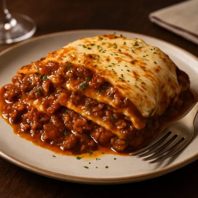 Tourte épicée au bœuf et aux haricots Enchilada