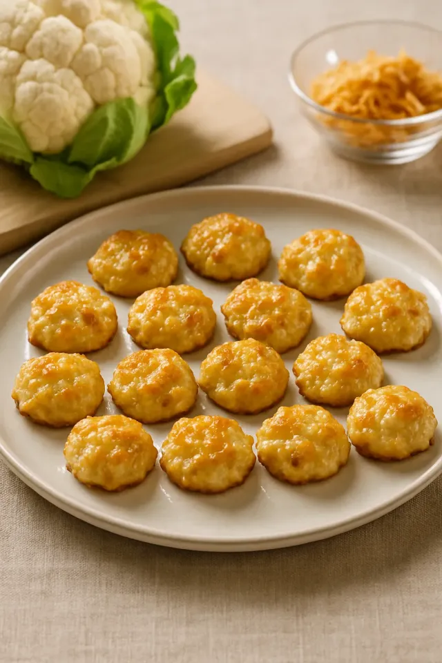 Baked Cauliflower Tots