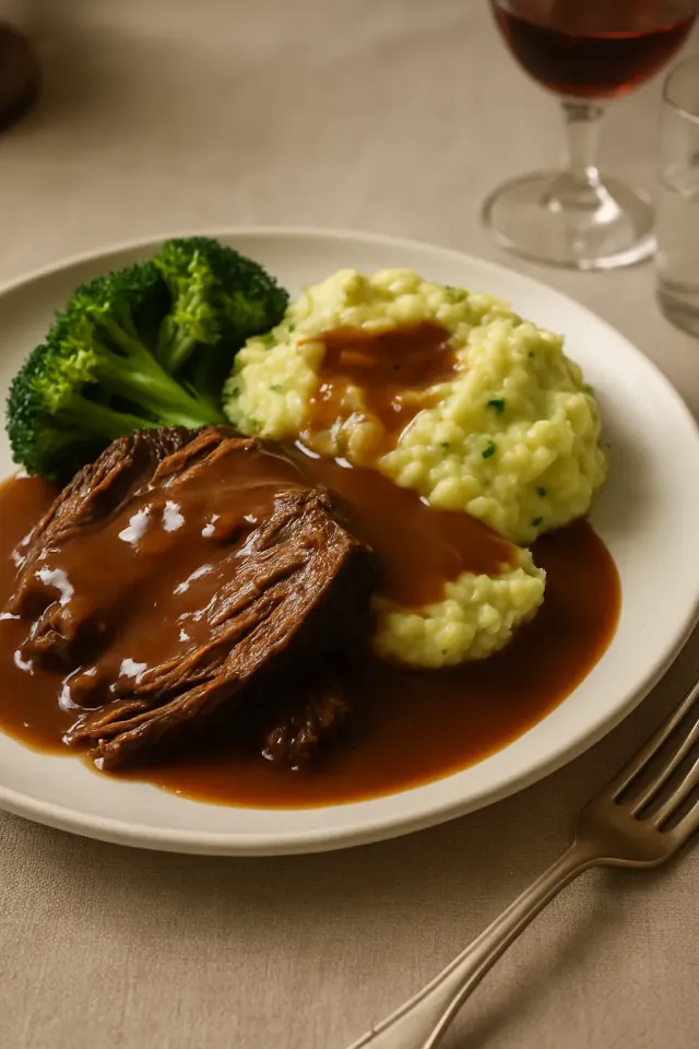 Arrosto di Manzo in Slow Cooker con Malbec (Vino Rosso)