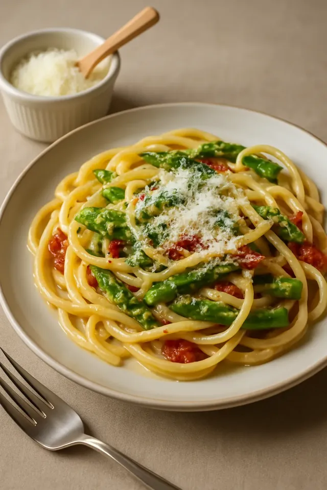 Asparagus Carbonara