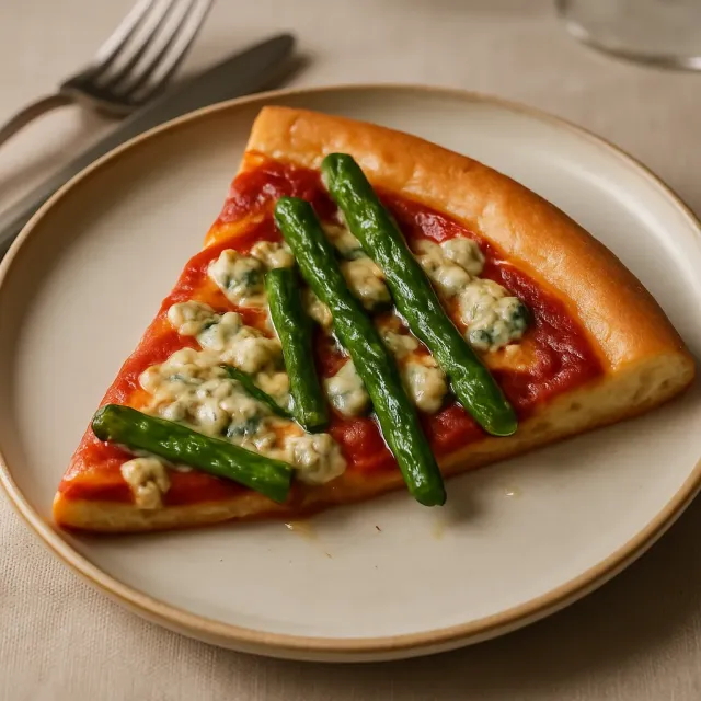 Blue Cheese and Asparagus Pizza
