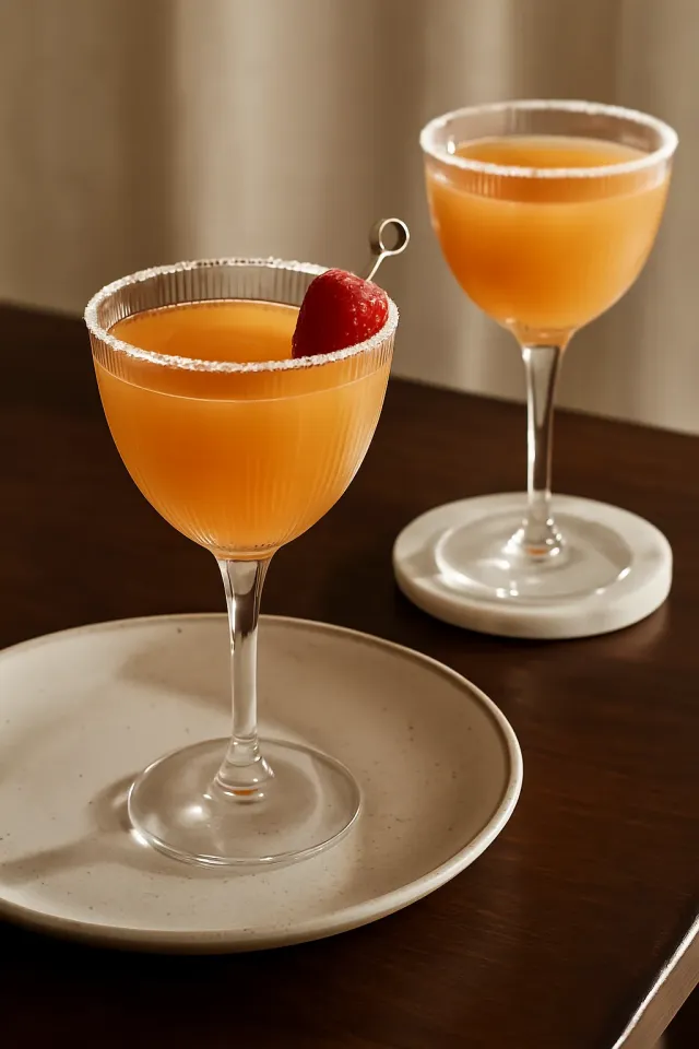 Sparkling PB&J Sidecars