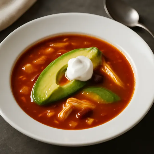 Soupe mexicaine facile aux tortillas