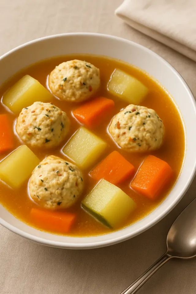 Meksika Tavuk Köfteli Çorba (Sopa de Albóndigas de Pollo)