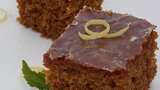 Gingerbread Cake with Lemon Glaze