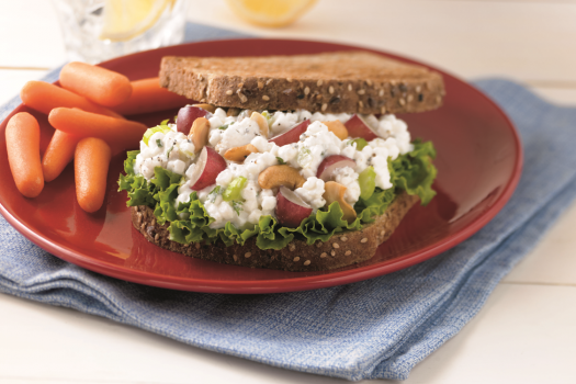 Grape and Cashew Salad Sandwich