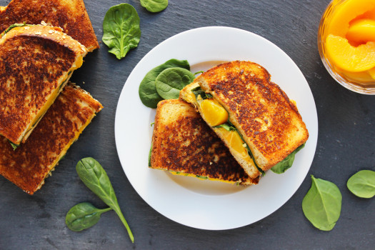 Grilled Cheese with Peaches