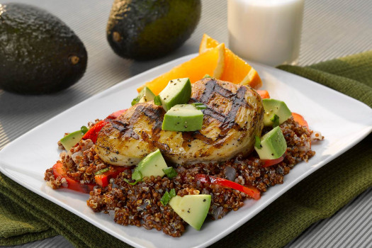 Grilled Chicken and Avocado Quinoa Pilaf