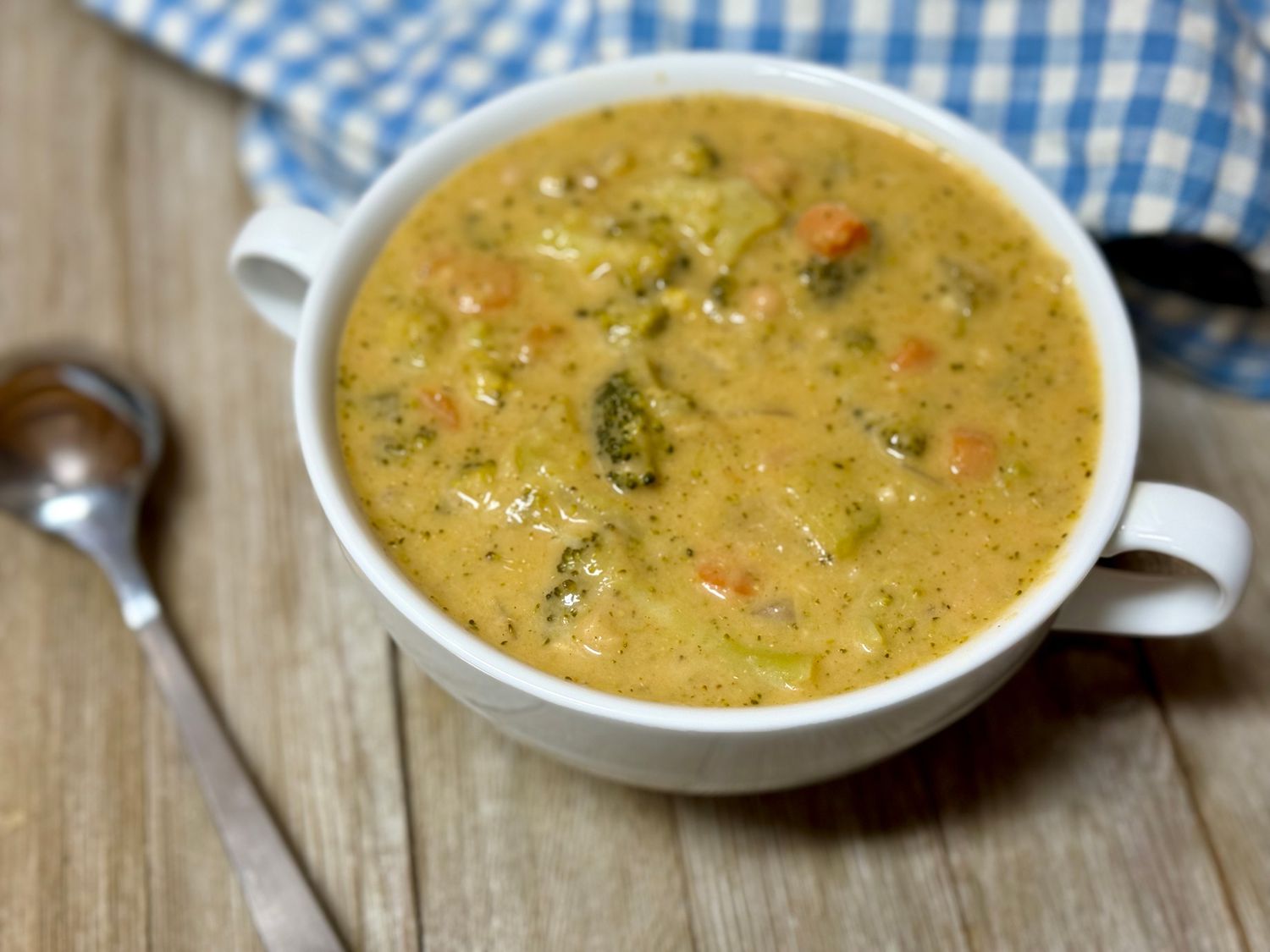 High Protein Broccoli Cheddar Soup