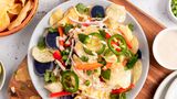 Indian Chaat-Inspired Potato Chip Salad