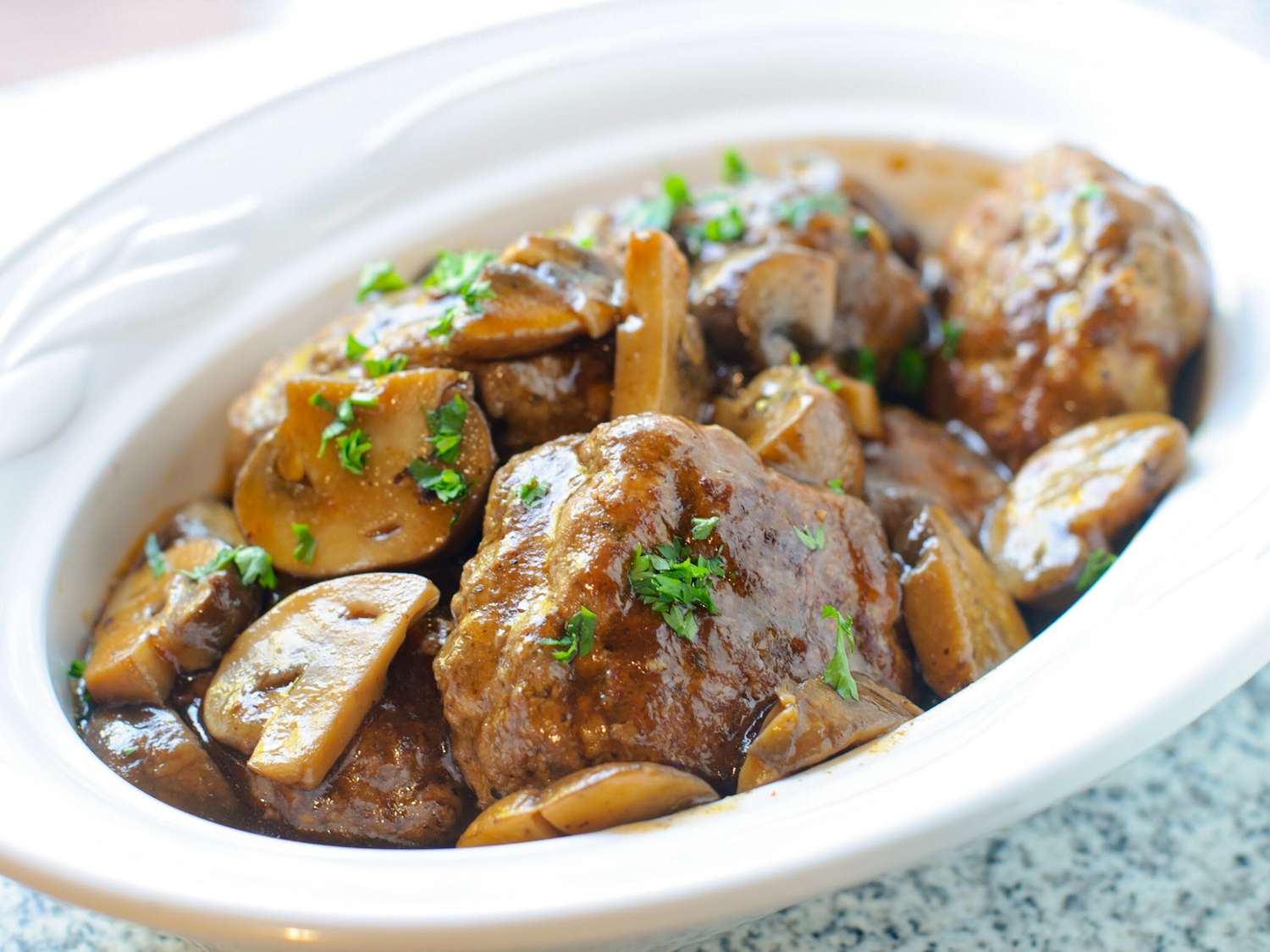 Instant Pot Salisbury Steak with Onion and Mushroom Gravy