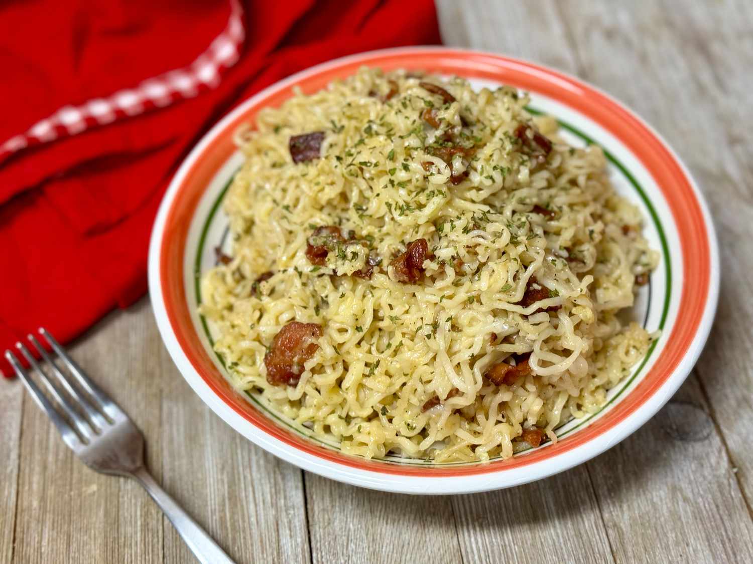 Instant Ramen Carbonara