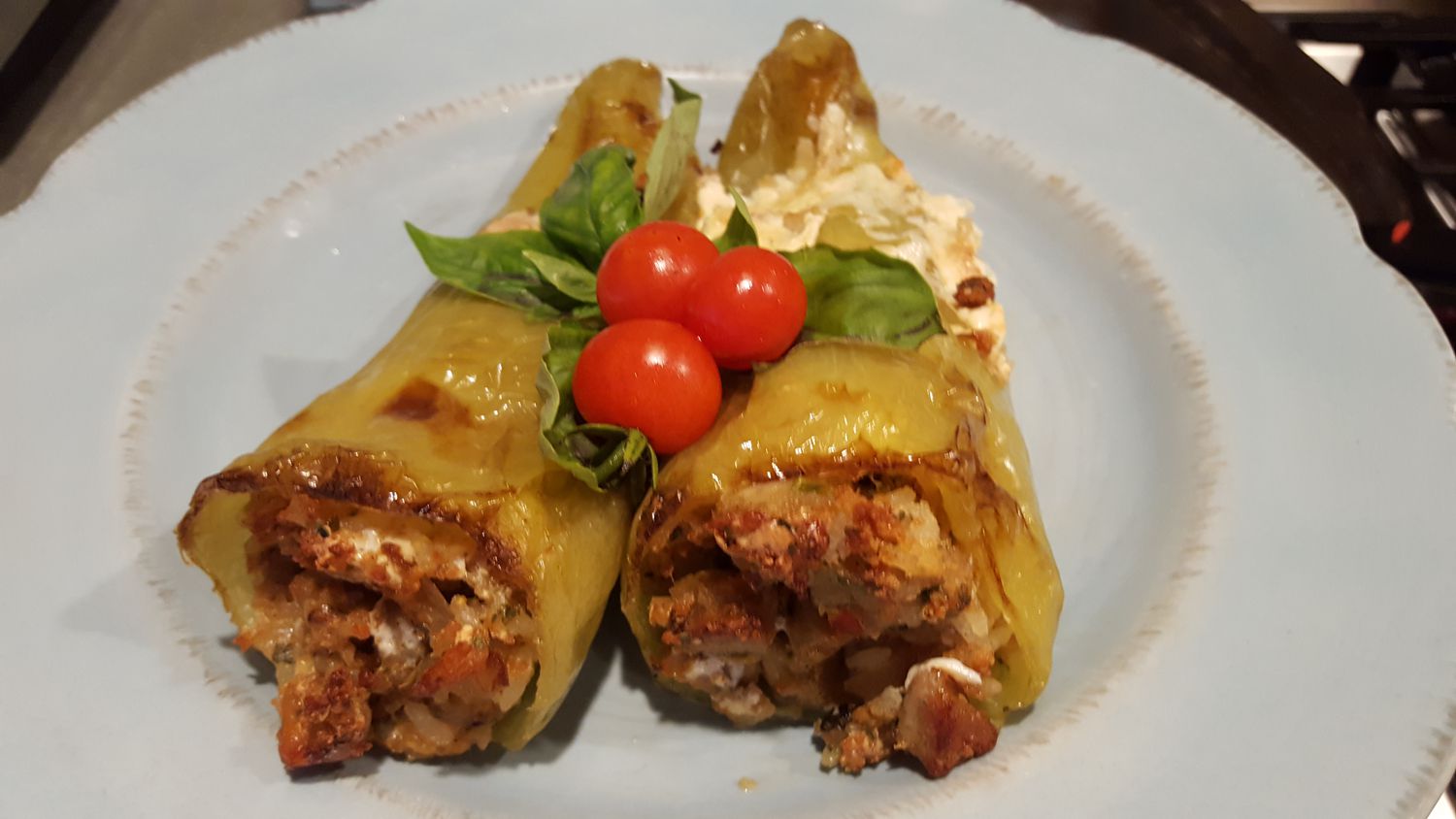 Italian Stuffed Cubanelle Peppers