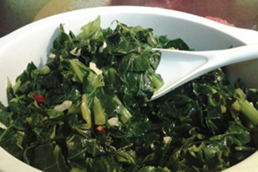 Julia’s Sautéed & Steamed Collards